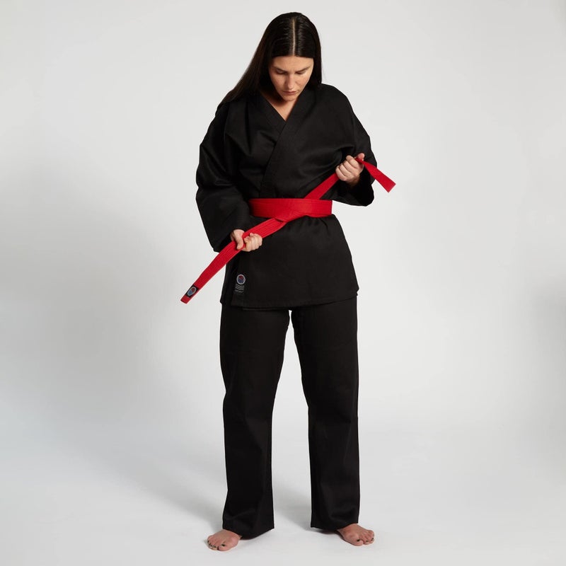 ProForce 6oz Student Karate Gi / Uniform - Black - Size 0000 - Image 5